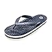 Revs - Lights - Men's and Women's Reflexology Massage Flip Flops, Navy, US7 Women/US6 Men