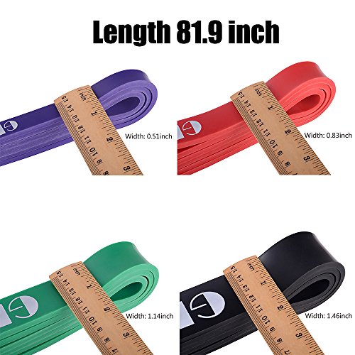 GINEE Pull Up Assist Bands,Stretching Bands GYM Lifting Assistance,Elastic Band Set Yoga exercise,Workout Bands Resistance Power