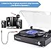 Turntable Vinyl Record Player Support Wireless Record Player Built in Stereo Speakers Turntable Vinyl Records 3 Speed Turntable Player Support Vinyl-to-MP3thumb 4
