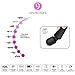 Oopsix Personal Wand Massager Cordless Waterproof - Handheld Electric Body Massager Wand Rechargeable 9 Powerful Vibration Mini Massager for Muscle Recovery(Black)