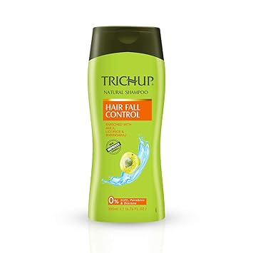 Trichup Hair Fall Control Herbal Shampoo - Enriched Amla, Licorice & Bhringaraj - Help to Reduce Hair Fall & Thinning Hair (200ml)