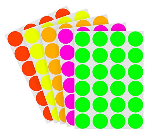 ChromaLabel 3/4 Inch Removable Color-Code Dot Label