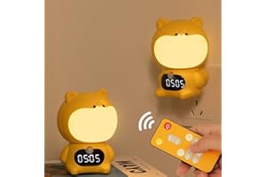 Myratts LED Plug in Night Light for Kids, Cute Dimmable Nursery Puppy Lamp with Smart Sensors and Remote Control,Xmas Birthday Gift for Kids Adult, Room Decor (Puppy A)…