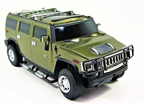 Hummer H2 RC High Speed Sport Car Model Full Function Remote Control W/ Lights, 1/24 Scale, Color May Vary