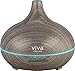 Viva Naturals Ultrasonic Aromatherapy Essential Oil Diffuser, Large 300ml Tank – Vibrant Changeable LED Lights, Soothing Mist & Automatic Shut Off (Ash Zen)thumb 1