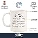 Wittsy Glassware and Gifts Mom, Giving Me Life Funny Coffee Mug Ideas from Kids, Favorite Child - Unique Gag Birthday Present for Women - Fun Mom Mug, Novelty Cup