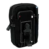 KAMI Outdoor Tactical Molle Pouch EDC Utility Gadget Belt Waist Bag with Cell Phone Holster Holder for iPhone 6Plus …
