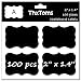 ThxToms 100 Chalkboard Labels, High-Class Waterproof and Rewritable Stickers for Jars, Folders Classification, 2