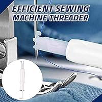 Automatic Needle Threader Universal Sewing Needle Inserter, Practical Sewing Tool Needle Threader for Hand Machine Sewing 1PCS Joykith (White)