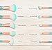 Mermaid Makeup Brush Set, MX C.Y Beauty 10pcs Synthetic Kabuki Foundation Blending Blush Powder Brush Makeup Brush Kit Beauty Cosmetic Tools