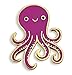 Pinsanity Cute Purple Octopus Enamel Lapel Pin