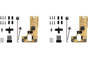 KUIOPYY 2X for Bamboo Lab DIY 3D Printing Wireless Mouse Kit Model 002 Computer Mouse Components with Printer Parts and Hardw