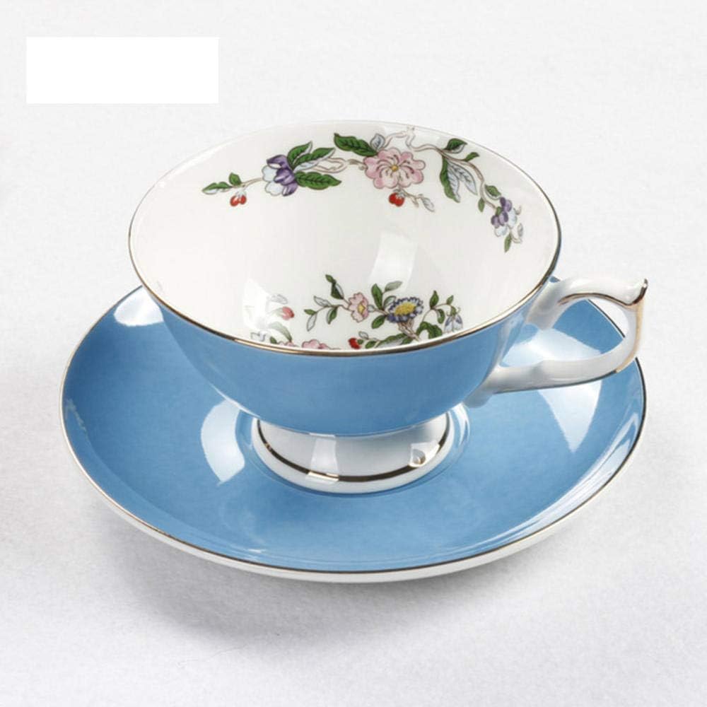 UANOU Elegant Fine Bone China Tea Cup Spoon And Saucer Set Ceramic Tea Coffee Cup Art Ceramic Tea Coffee Cup