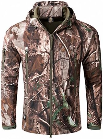 Shark Skin Soft Shell V4 Outdoors Military Tactical Jacket Men Waterproof Windproof Coat Hunt Camouflage Army Clothing FS Camo M