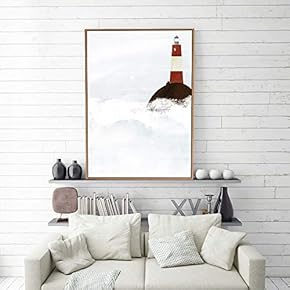 Framed Home Artwork Simple Style Sunset for Living Room Bedroom