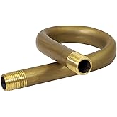 Supply Giant CSQB0014 Pigtail Pipe; 1/4 in. MIP; Brass; Angle