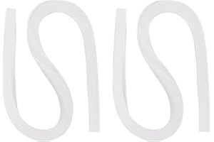 PATIKIL 240pcs Quilling Strips Paper 3/16"(5mm) 21"(54cm) Origami Paper Quilling Strip for Art DIY Hand Craft Christmas, White