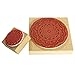 YazyCraft Decorative Wooden Stamps - 2 pcs (Large and Small) - Lace Doilies Cling Stamps