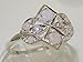 925 Sterling Silver Natural Opal and Diamond Womens Cluster Ring - Sizes 4 to 12 Available