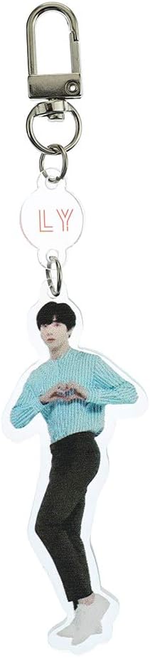 Umiusiyun KPOP BTS New Album ‘MAP OF THE SOUL : PERSONA’ Concept Photo Keychain Acrylic Key Ring Human Form Transparent Double-Sided Hot Gift for A.R.M.Y Valentine's Day Present