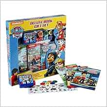 PAW Patrol Deluxe Book Gift Set ~ 11 PACK includes 3 Storybooks, 1 Movie Projector, 6 Picture ...