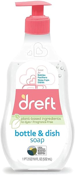 DREFT DISH SOAP, PLANT BASED, FRAGRANCE FREE, 18...