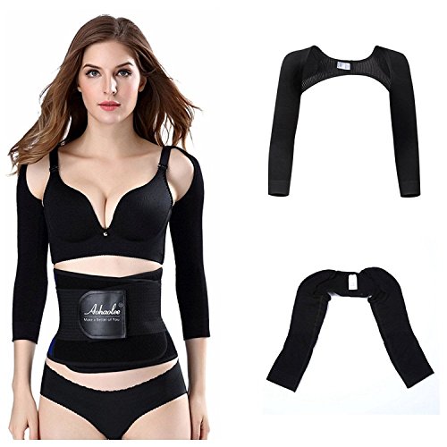 LiZHiWomen's Compression Arm Sleeves Arm Trim Arm Shapers Arm Slimmers Back Shoulder Correctors Arm Control Shapewear