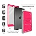 Fintie Apple iPad Air 2 Case( Ipad 6)- CaseBot Tuatara Series Rugged Unibody Dual Layer Hybrid Full Protective Cover with Built-in Screen Protector and Impact Resistant Bumper for iPad Air 2 (2014 Model), Magenta