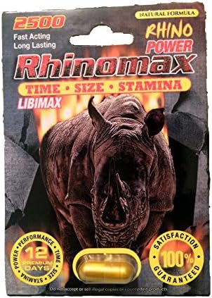 Libimax Rhinomax Male Enhancement Sexual Pill! Rhino Power 2500mg Pill!- 1 Pill!