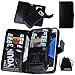DRUnKQUEEn Galaxy S7 Case, Premium Leather Credit Card Holder Feature Wallet Type Flip Folio Case - Detachable Magnetic Back Cover with Lanyard Wrist Hand Strap for G930 Galaxy S7 - Black