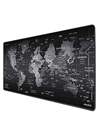JIALONG - Alfombrilla de ratón para videojuegos con bordes cosidos duraderos, ideal para cubierta de escritorio, teclado de ordenador, PC y portátil