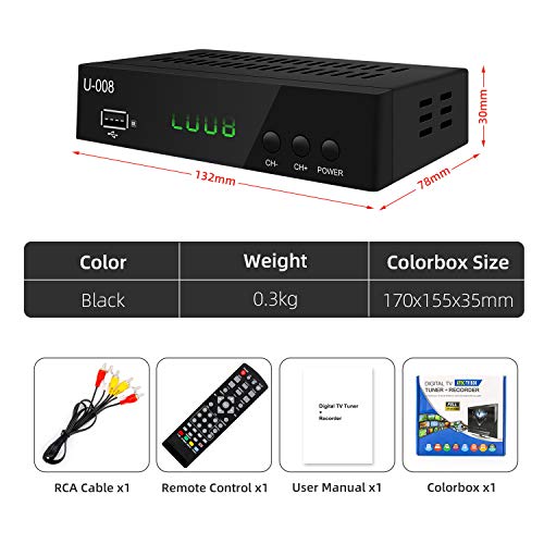 Digital TV Converter Box UBISHENG U008 Set Top Box/ TV Cable Box