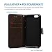 iPhone 6, iPhone 6s 4.7 inch Case - MOLLYCOOCLE Natural Luxury Brown Stand Wallet Purse Credit Card ID Holders Magnetic Flip Folio TPU Soft Bumper PU Leather Ultra Slim Fit Cover for iPhone 6, 6s