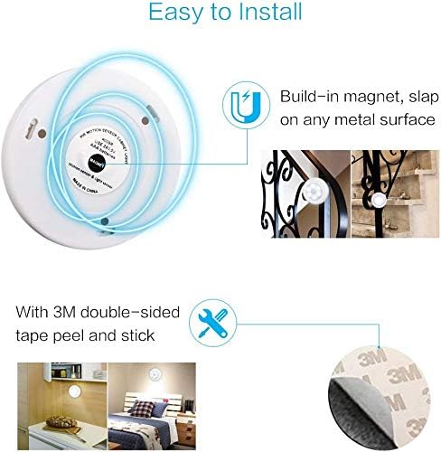 AIGUOZER 6 Pack LED Motion Sensor Night Light - Image 4