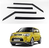 KD KIA SOUL Smoke Window Vent Sun Visors Rain Guards 2014 - 2017 Out channel Visor (K-901-135)