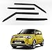 KD KIA SOUL Smoke Window Vent Sun Visors Rain Guards 2014 - 2017 Out channel Visor