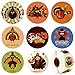 Elcoho 600 Pieces Funny Thanksgiving Stickers Assortment Turkey Design Roll Stickers for Party Favors Supplies