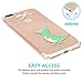 JAHOLAN iPhone 7 Plus Case, iPhone 8 Plus Case Amusing Whimsical Design Clear TPU Soft Case Rubber Silicone Skin Cover for iPhone 7 Plus iPhone 8 Plus - Hungry Dinosaur