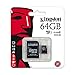 Kingston 64GB MicroSD XC Class 10 UHS-1 TF MicroSDHC TransFlash 45MB/s Read High Speed Memory Card SDC10G2/64GB with SD Adapter and USB 2.0 MemoryMarket Dual Slot MicroSD & SD Memory Card Reader