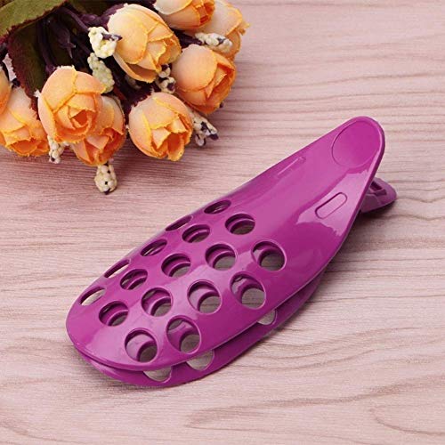 Potelin Premium Quality Hair Fringe Clip Bang Front Curler Roller Holder Hairpin Home DIY Styling Tool - Rose Red
