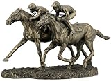 US 12.63 Inch Two Jockeys Horse Racing Cold Cast