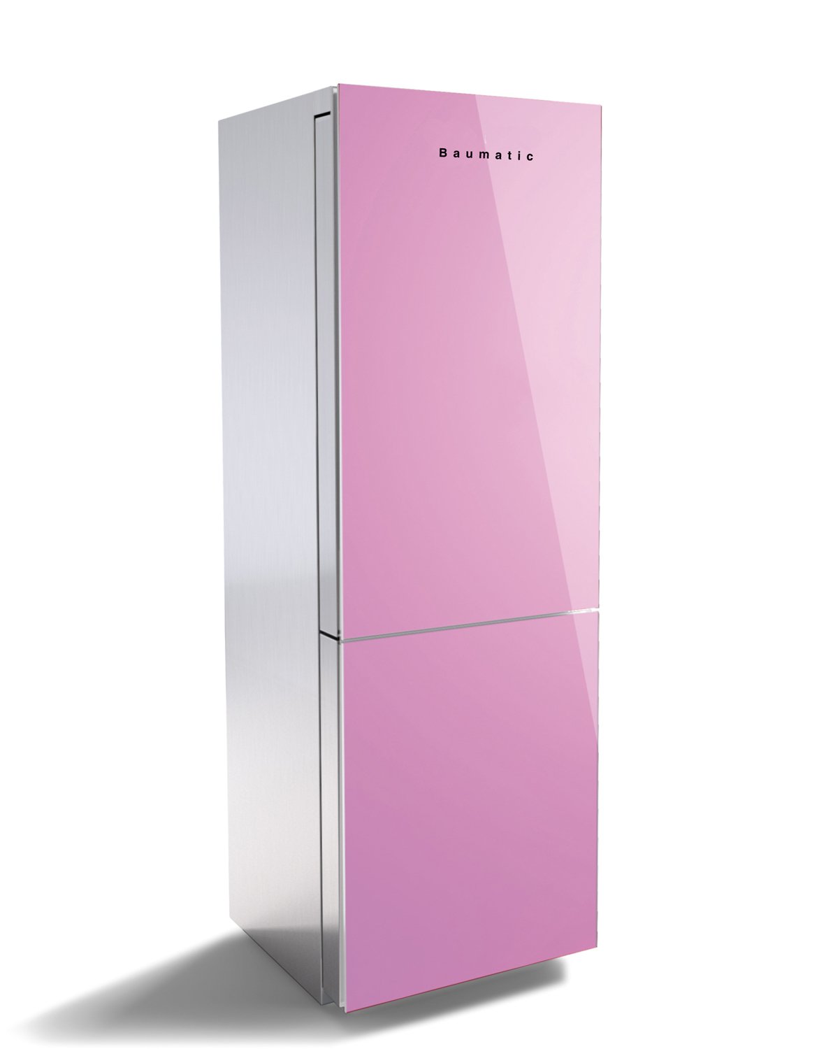 Baumatic SEDUCTION.PP freestanding 318L A+ Pink, Stainless Steel Fridge