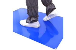 YAHEA YAEHA Sticky Mats for Cleanrooms, 24"x36" Blue Walk Off Tacky Mats for Construction Home Pets Laboratory Warehouse Garage (4 Pads, 30 Sheets Each)