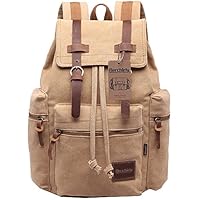 Berchirly Canvas Backpack Daypacks Computers Laptop Rucksack
