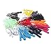 EuTengHao 120 Pcs Zipper Pulls - Nylon Cord Zipper Extension Pulls for Clothes, Backpacks, Traveling Case, Handbag, Purse, Tents (12 colors)