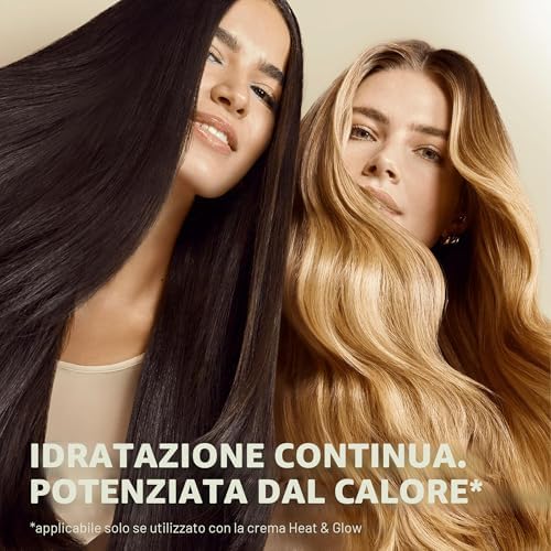 Pro-V Hydra Rivitalizza Heat & Glow Crema Non Risciacquata 135 ml. Protegge da umidità, crespo e calore. Formula Pro-V attivata dal calore. Morbidezza e lucentezza, senza appello