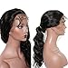 Eayon hair Body Wave Lace Front Wigs Hand Made 130% Density Brazilian Virgin Remy Human Hair Wigs with Baby Hair 22Inch Natural Color