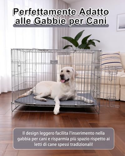 Favodormir Medium Waterproof Outdoor Dog Bed, 90 x 57 cm, Artificial Leather Dog Bed, Easy to Clean, Portable & Compact Dog Bed, Dog Mat for Indoor & Travel, Grey