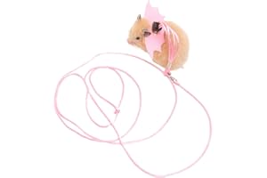 Small Animal Harness and Leash Set for Hamsters, Lizards, and Bearded Dragons - Secure, Adjustable, and Comfortable Walking A