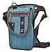 Sunmig Men Multi-Purpose Leg Bag Military Drop Bag Outdoor Waist Bag (Green Black)
